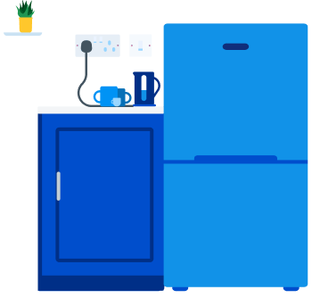 Fridge freezer illustration